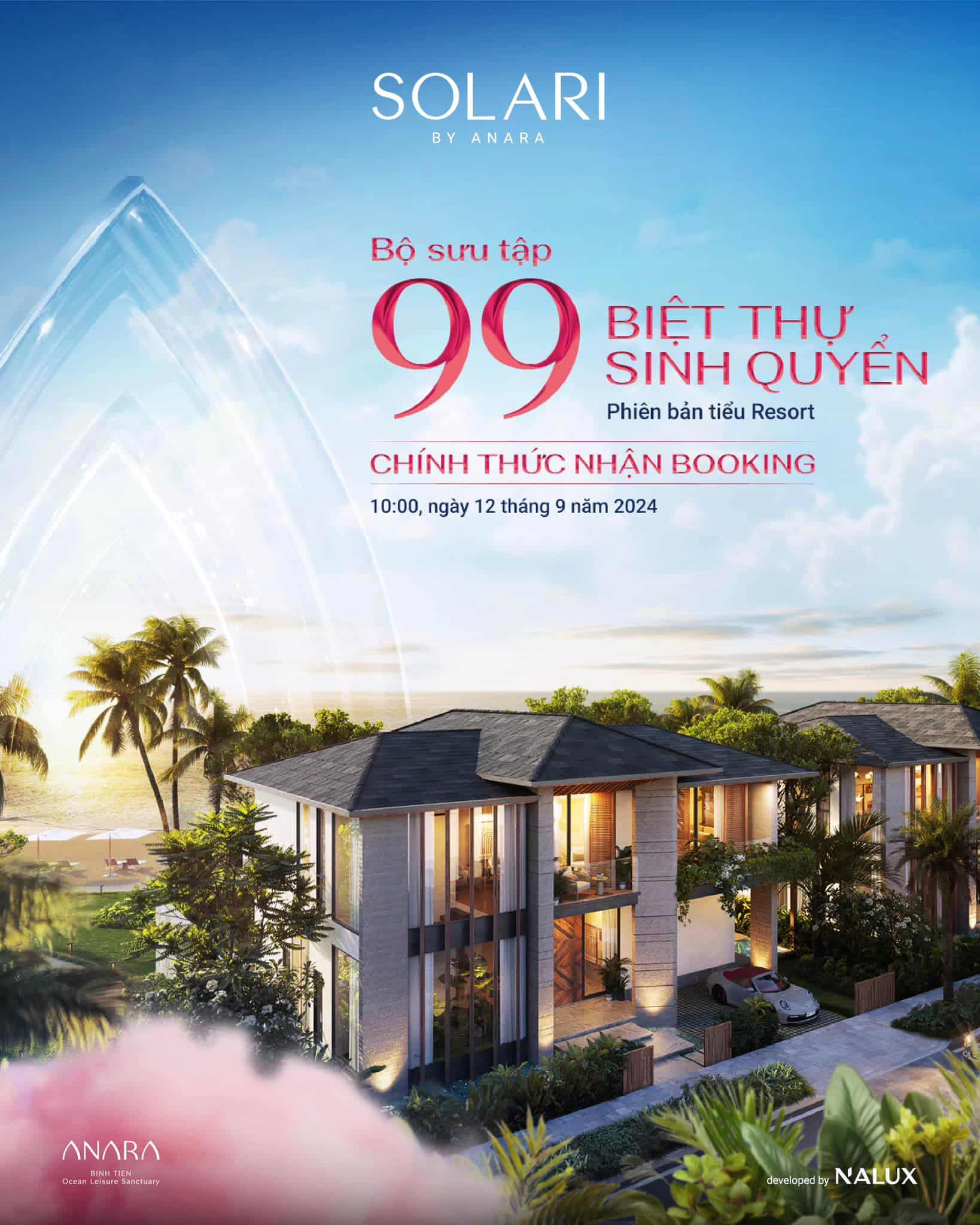 99 Biệt thự sinh quyển SOLARI chính thức nhận Booking